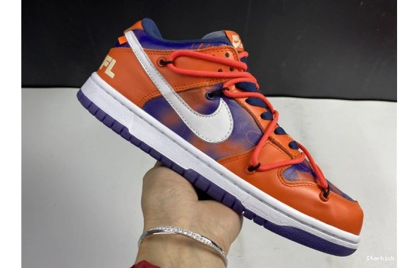 Nike  Low Perple White O-W Orange SB CT0856-801 x Dunk 0302